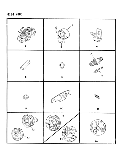 1986 Dodge Aries A/C Compressor Diagram