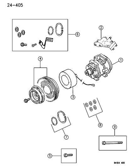 1995 Dodge Grand Caravan Compressor Diagram 1