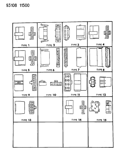 1993 Chrysler Town & Country Insulators 8 & 9 Way Diagram