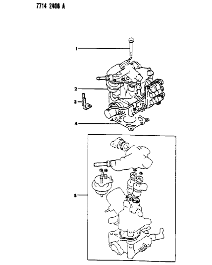 1987 Dodge Colt Injection Mixer Diagram
