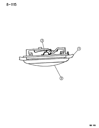 1996 Dodge Neon Lamps - Cargo-Dome-Courtesy Diagram