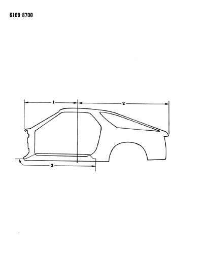 1986 Dodge Daytona Aperture Panels Diagram