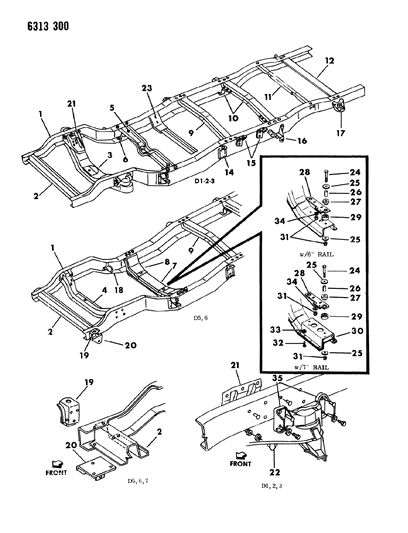 1987 Dodge D250 Frame Diagram 1