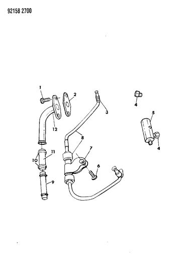 1992 Chrysler LeBaron GTC Oil Lines Diagram