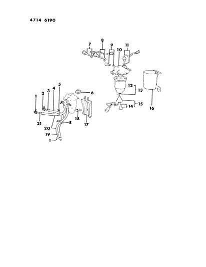 1984 Dodge Ram 50 Fuel Filter Diagram 1