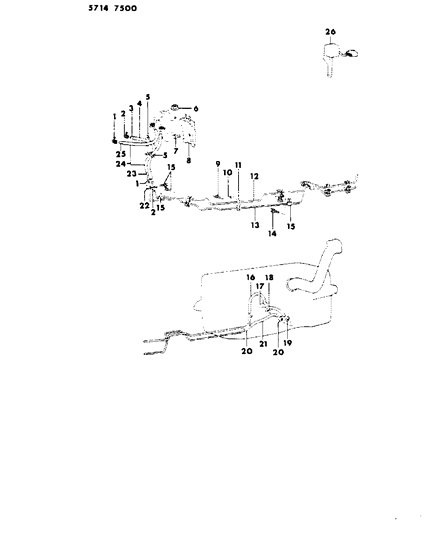 1986 Dodge Ram 50 Fuel Line Diagram 1