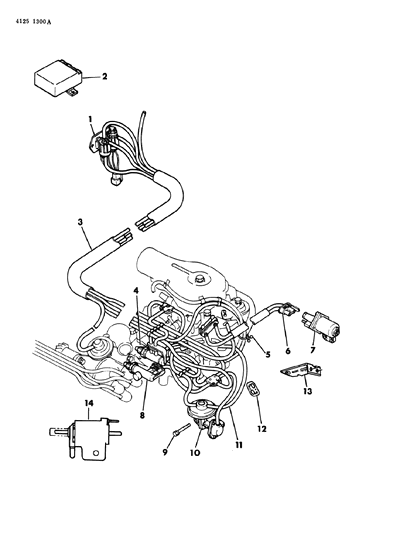 1984 Dodge Aries Valve, Thermo Diagram for MD073500