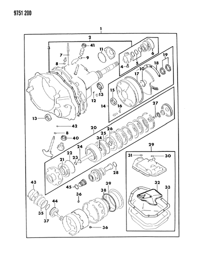 1989 Dodge Colt O Ring Automatic Transmission Oil Pump Diagram for MD707636