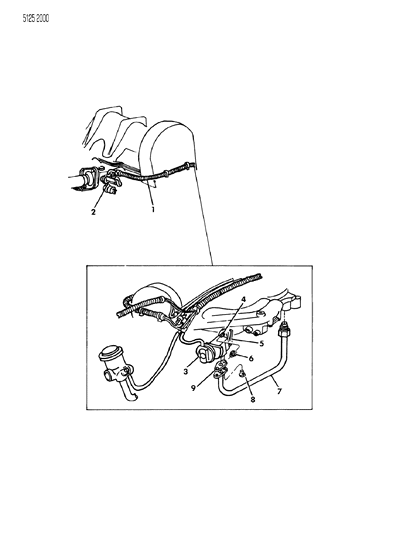 1985 Dodge Caravan EGR System Diagram 2