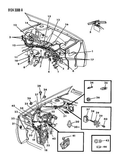 1989 Chrysler TC Maserati Plumbing - A/C & Heater Diagram 2