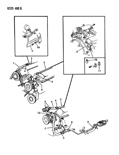 1986 Dodge Ram Wagon Air Pump Tubing Diagram 2