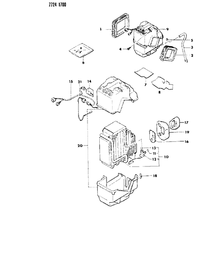 1987 Dodge Colt Air Conditioner Unit Diagram