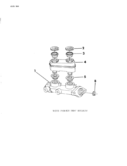 1984 Chrysler Fifth Avenue Brake Master Cylinder Diagram