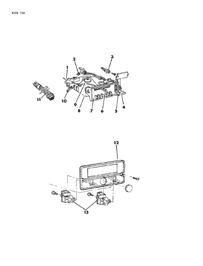 1984 Dodge Ram Wagon Control Air Conditioner Diagram