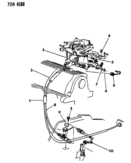 1987 Dodge Grand Caravan Throttle Control Diagram 2