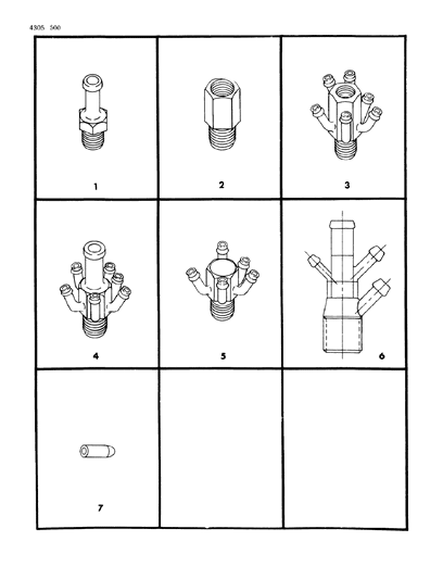 1985 Dodge Ram Van Vacuum Connectors & Hose Booster Diagram