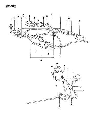 1989 Dodge Raider Vapor Canister Diagram 3