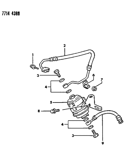 1988 Dodge Colt Fuel Filter Diagram 1