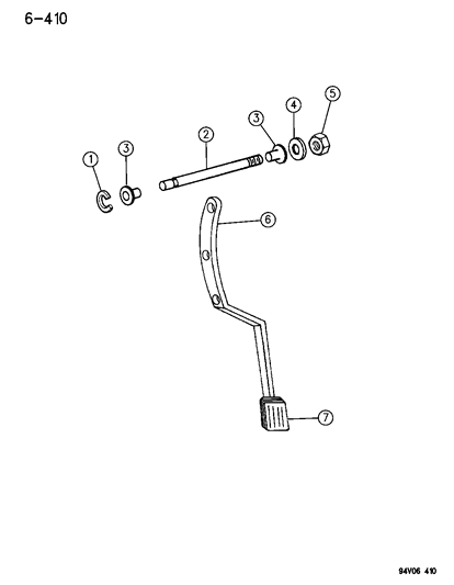 1993 Dodge Viper Clutch Pedal Diagram