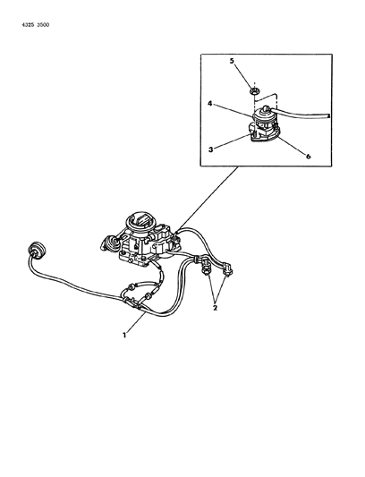 1984 Dodge Ram Wagon EGR System Diagram 5