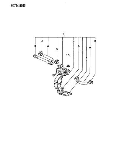 1990 Dodge Colt Fuel Pump Diagram