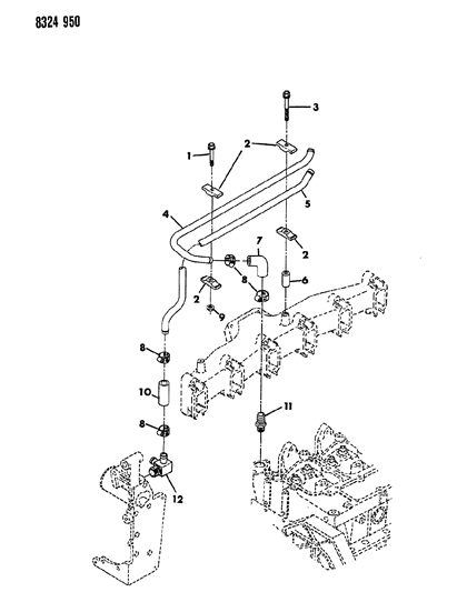 1989 Dodge D150 Heater Plumbing Diagram