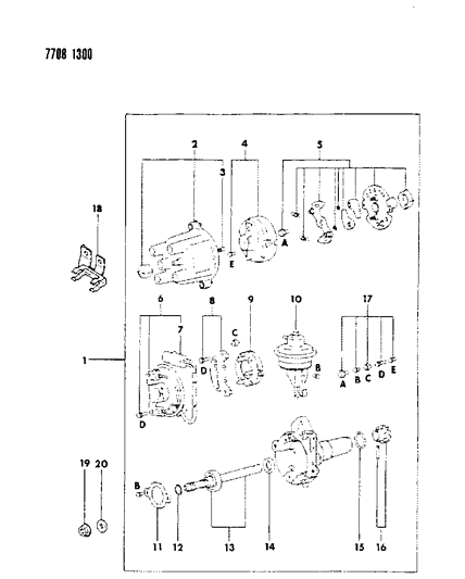 1988 Chrysler Conquest Distributor Diagram