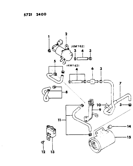 1985 Dodge Colt Control, Electronic Diagram