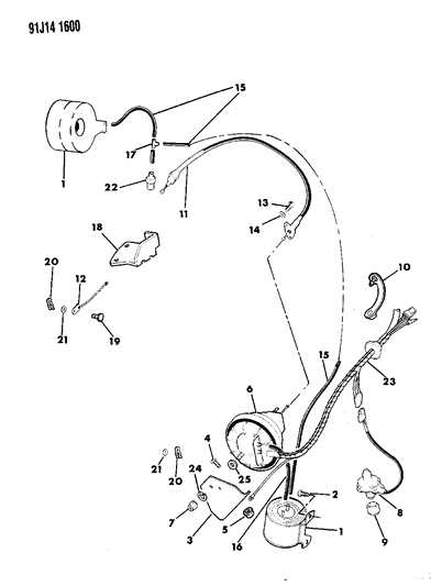 1991 Jeep Grand Wagoneer Speed Control Diagram