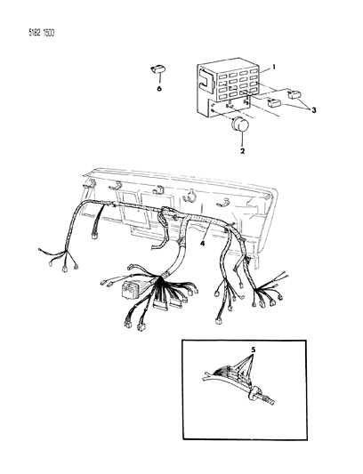 1985 Chrysler Laser Instrument Panel Wiring Diagram