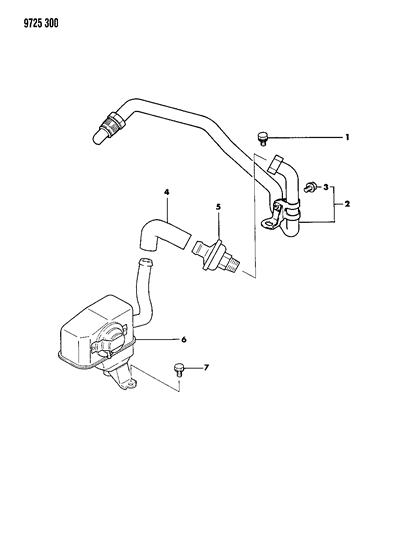 1989 Chrysler Conquest Secondary Air Supply System Diagram