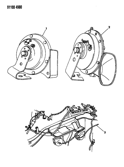 1991 Dodge Spirit Horn Diagram
