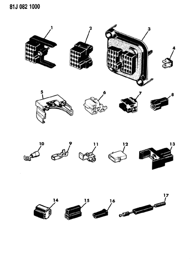 1984 Jeep Wrangler Connectors Diagram