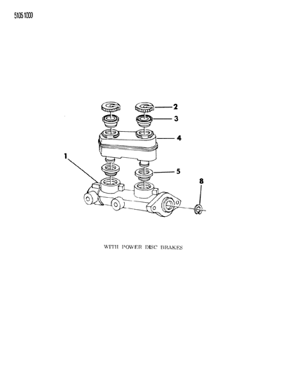 1985 Chrysler Fifth Avenue Brake Master Cylinder Diagram