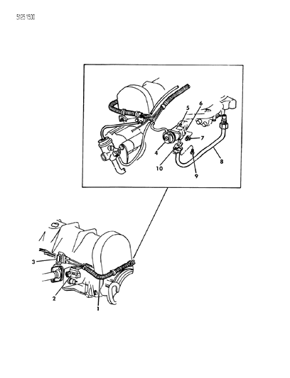 1985 Dodge Omni EGR System Diagram 3