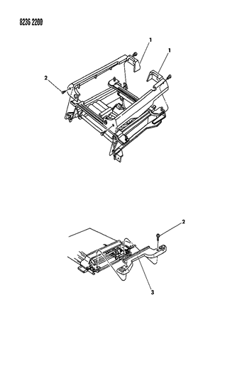 1988 Dodge Daytona Covers - Electric Seat Adjuster Diagram