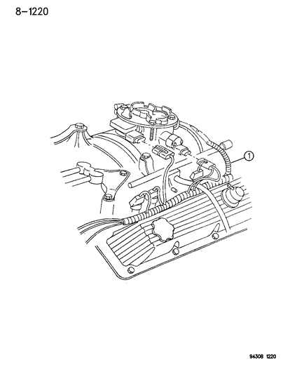 1995 Dodge Ram 2500 Wiring-Indicator Lamp Diagram for 56019829