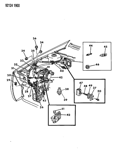 1992 Chrysler LeBaron GTC Plumbing - A/C & Heater Diagram 3