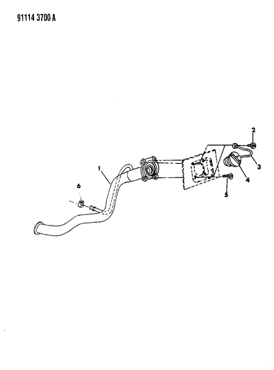 1991 Dodge Caravan Fuel Tank Filler Tube Diagram