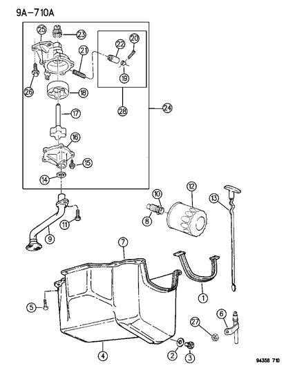 1995 Dodge Dakota Engine Oiling Diagram 1