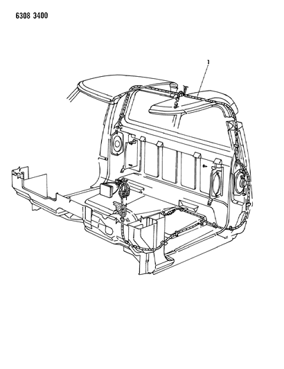 1987 Dodge D350 Wiring - Body & Accessories Diagram