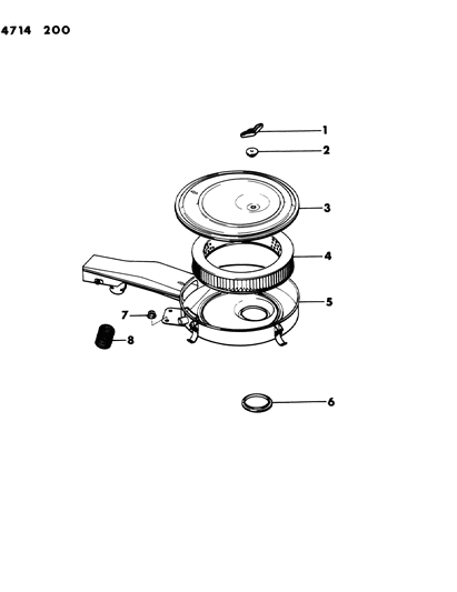 1984 Dodge Colt Air Cleaner Diagram 3