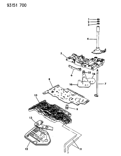 1993 Dodge Grand Caravan Valve Body Diagram 1