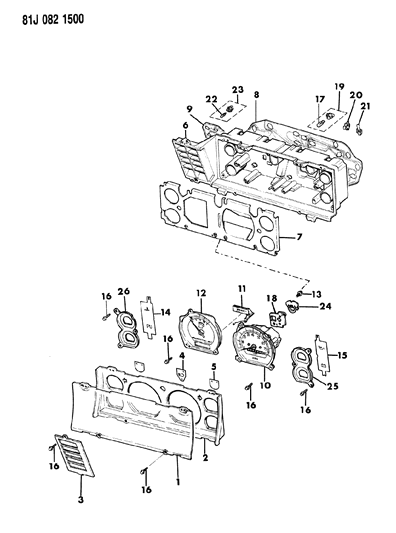 1984 Jeep Wagoneer Instrument Cluster Diagram 4