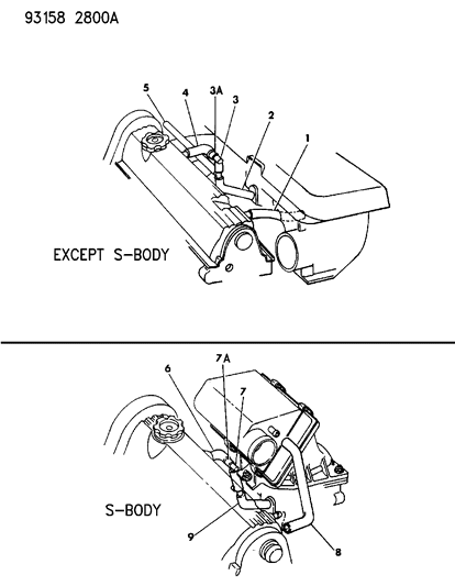 1993 Dodge Dynasty Crankcase Ventilation Diagram 1