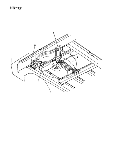 1988 Dodge Grand Caravan Spare Tire Stowage Diagram 1