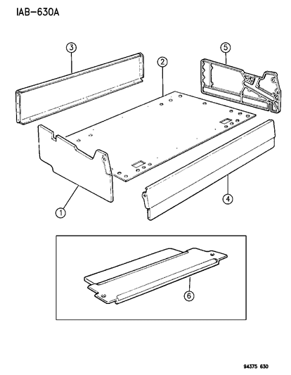 1995 Dodge Ram Van Travel Seat System Diagram 2