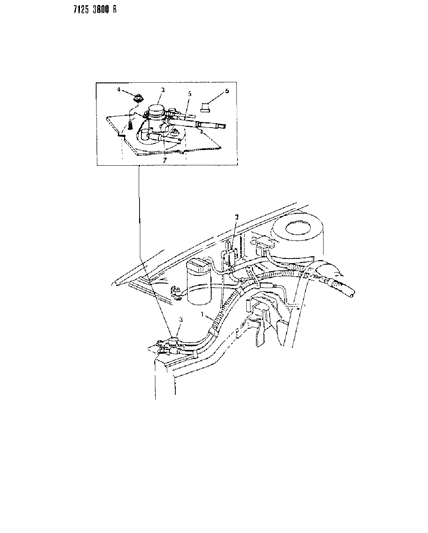 1987 Chrysler LeBaron Vapor Canister Diagram 2