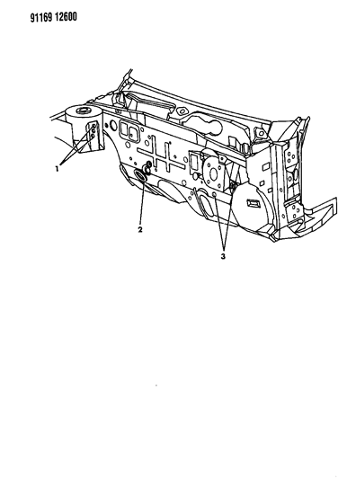 1991 Chrysler Imperial Dash Panel Plugs Diagram