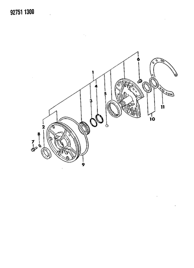 1993 Dodge Colt Oil Pump - Automatic Transaxle Diagram 2